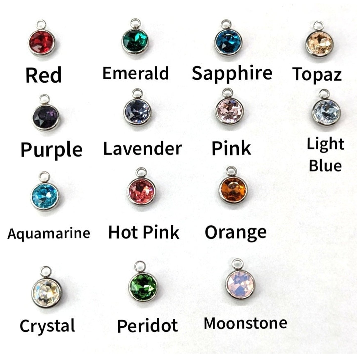 Stainless Steel and Rhinestone Lariat Day Collar with O-Ring & Locking Clasp Options
