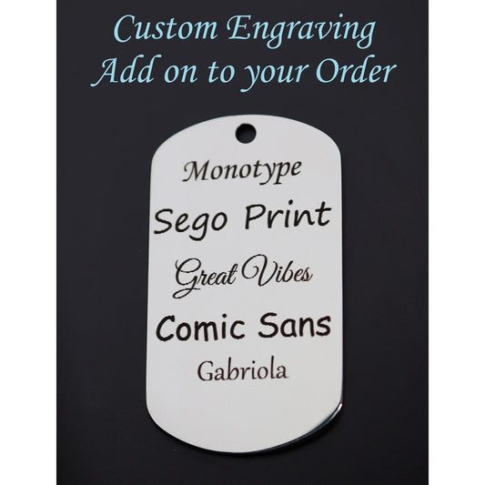 Custom Engraving Add On to Your Order