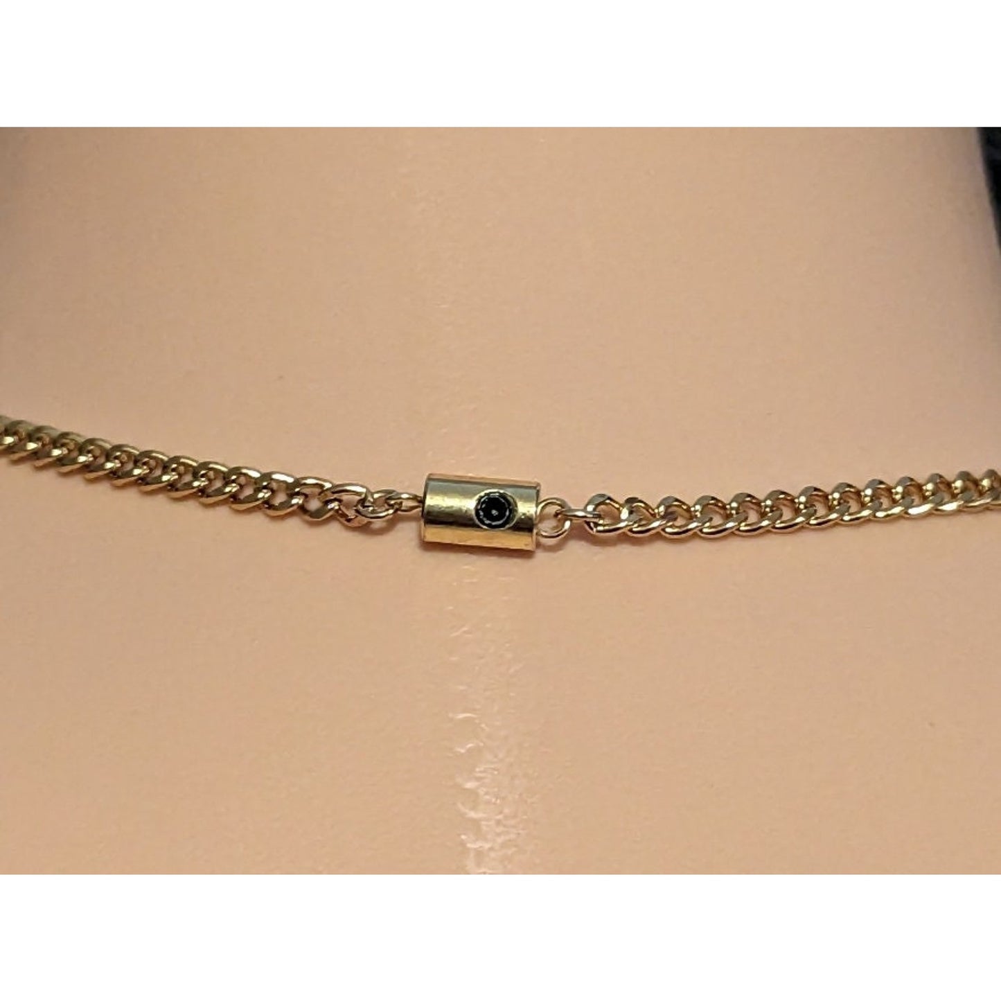 Not Sold Separately **Available only w/ purchase of choker/necklace** Gold Locking Clasp Hex Lock