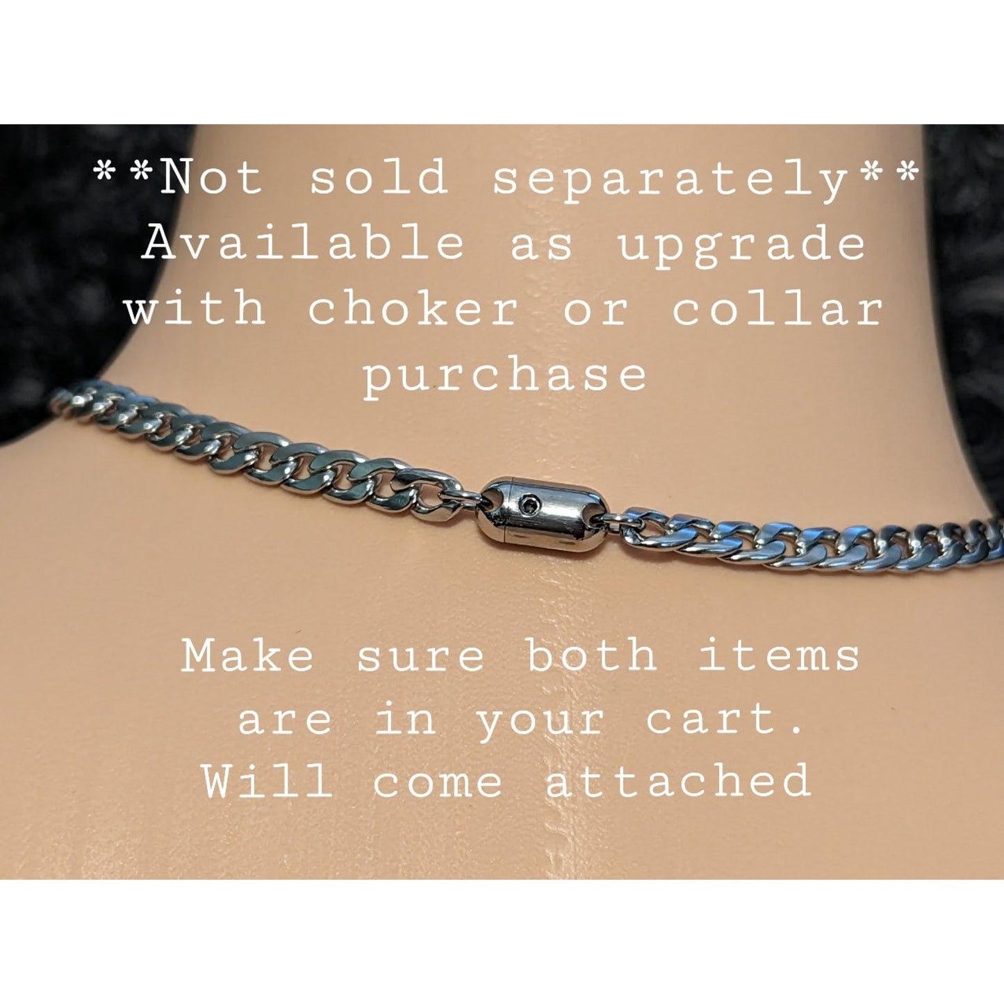 Not Sold Separately **Available only w/ purchase of choker/necklace** Locking Clasp BDSM DDLG Submissive Kink Fetish Custom Jewelry